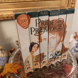 Colin Firth Mr DARCY Pride & Prejudice Anniversary VHS Box 6 BBC A&E Jane Austen